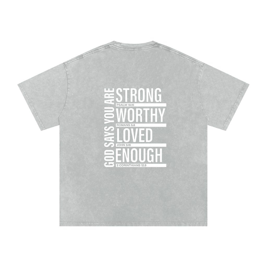 Multi Scripture Cotton T-Shirt