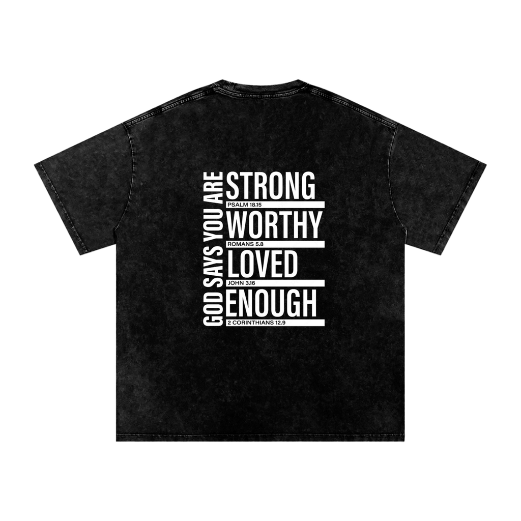 Multi Scripture Cotton T-Shirt