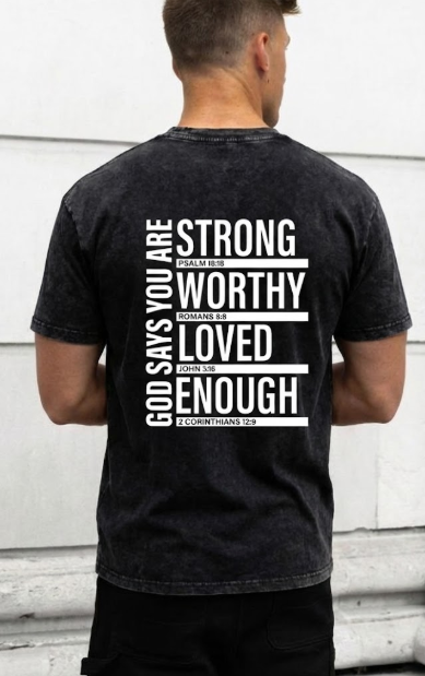 Multi Scripture Cotton T-Shirt