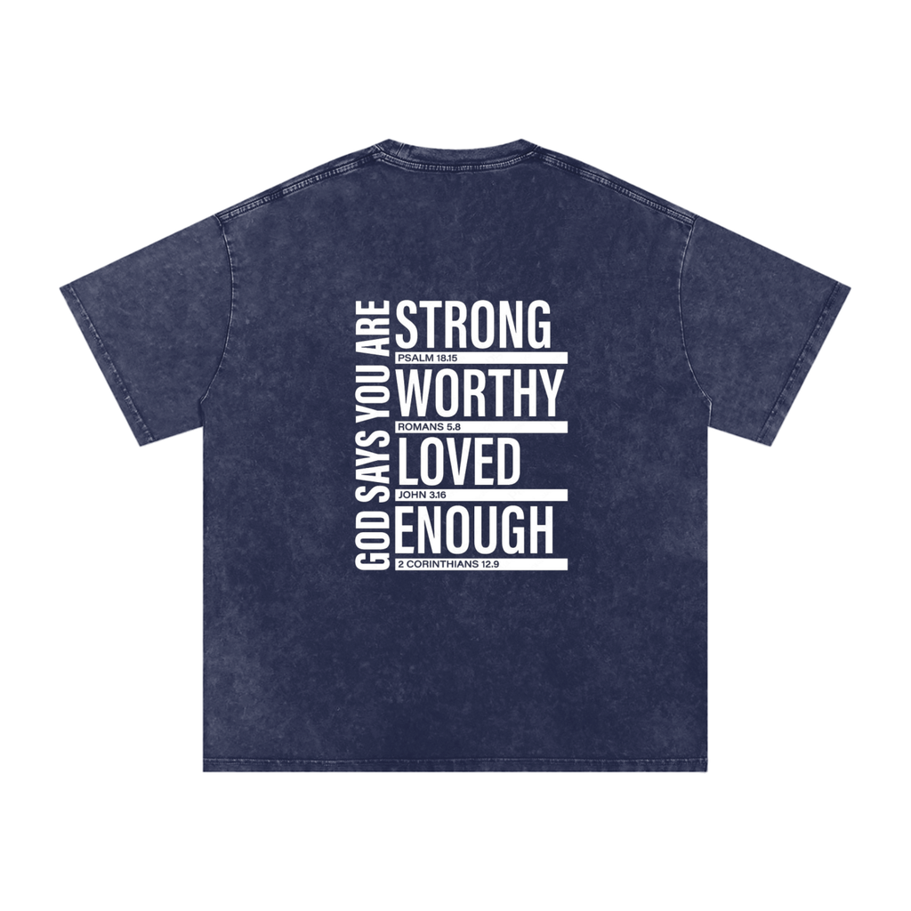 Multi Scripture Cotton T-Shirt