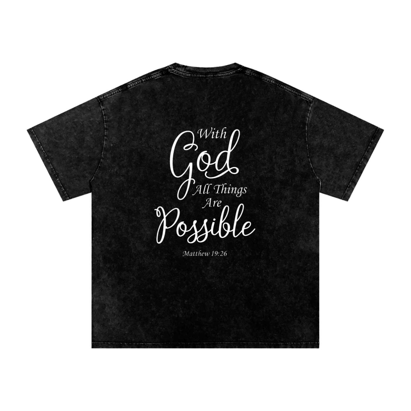 Matthew 19:26 Cotton T-Shirt